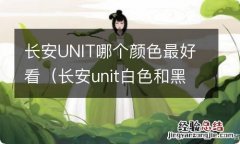 长安unit白色和黑色对比 长安UNIT哪个颜色最好看