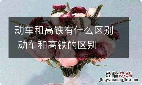 动车和高铁有什么区别 动车和高铁的区别