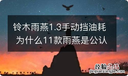 铃木雨燕1.3手动挡油耗 为什么11款雨燕是公认最好的