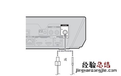 索尼BDV-N9200W连接天线的图文教程