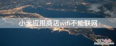 小米应用商店wifi不能联网