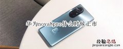 华为nova8pro什么时候上市