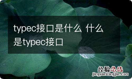 typec接口是什么 什么是typec接口