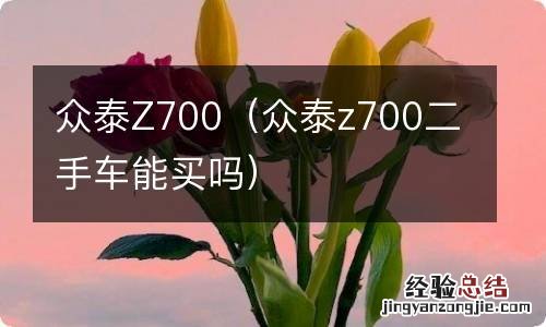 众泰z700二手车能买吗 众泰Z700