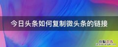 今日头条如何复制微头条的链接