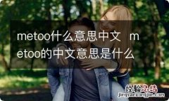 metoo什么意思中文metoo的中文意思是什么