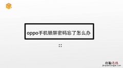 oppo忘记密码怎么办