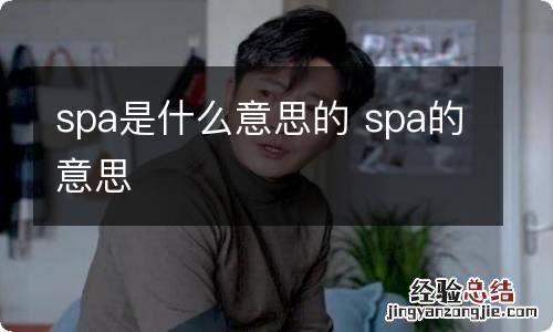 spa是什么意思的 spa的意思