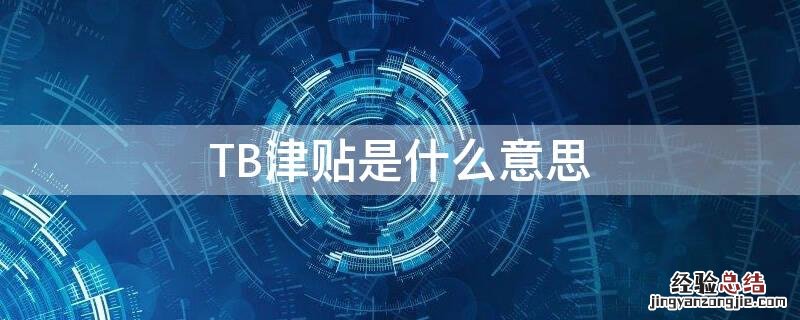 TB津贴是什么意思