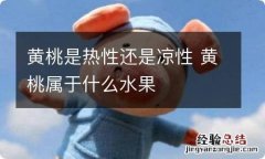 黄桃是热性还是凉性 黄桃属于什么水果