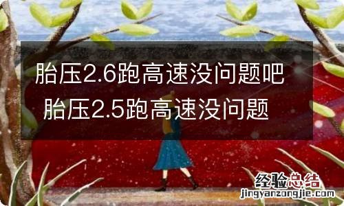 胎压2.6跑高速没问题吧 胎压2.5跑高速没问题吧