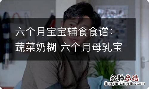 六个月宝宝辅食食谱：蔬菜奶糊 六个月母乳宝宝辅食食谱