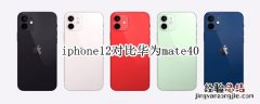 iphone12对比华为mate40