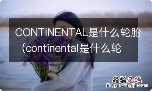 continental是什么轮胎用于什么车 CONTINENTAL是什么轮胎