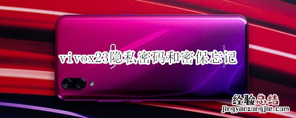 vivox23隐私密码和密保忘记