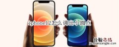 iphone12怎么调出小圆点