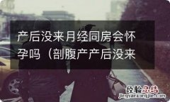 剖腹产产后没来月经同房会怀孕吗 产后没来月经同房会怀孕吗