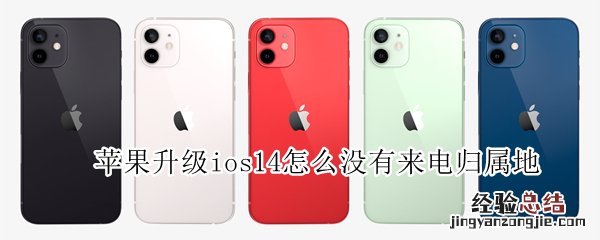 苹果升级ios14怎么没有来电归属地