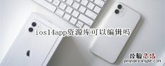 ios14app资源库可以编辑吗