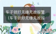 车子锁好无缘无故报警奥迪q3 车子锁好无缘无故报警