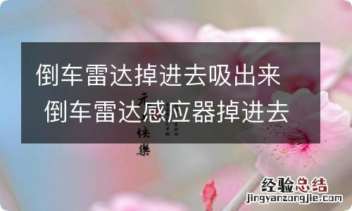 倒车雷达掉进去吸出来 倒车雷达感应器掉进去