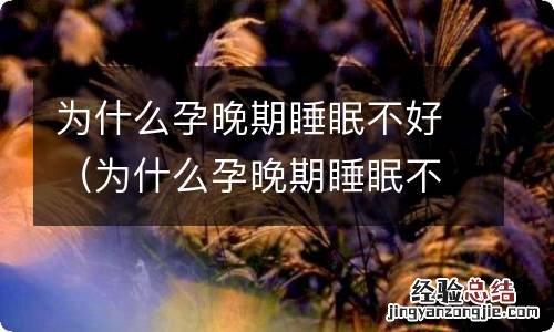 为什么孕晚期睡眠不好头晕 为什么孕晚期睡眠不好