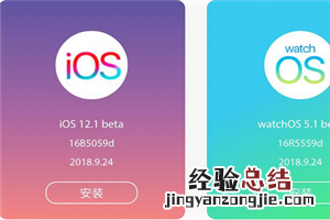 ios12.1beta1怎么升级