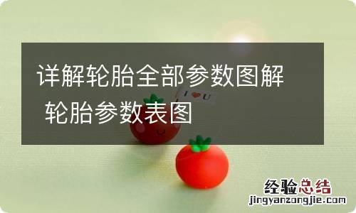 详解轮胎全部参数图解 轮胎参数表图