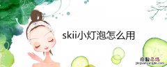 skii小灯泡怎么用