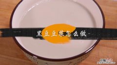 黑豆怎么做豆浆