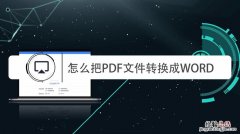 pdf怎么转换成word