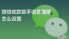 微信收款语音播报怎么设置