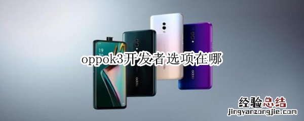 oppok3开发者选项在哪