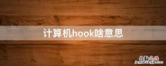 计算机hook啥意思