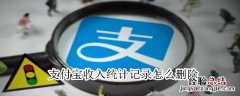 支付宝收入统计记录怎么删除