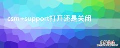 csm support打开还是关闭