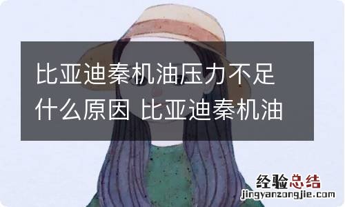 比亚迪秦机油压力不足什么原因 比亚迪秦机油压力不足什么原因造成的