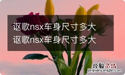 讴歌nsx车身尺寸多大 讴歌nsx车身尺寸多大