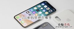 ios密码管理在哪里