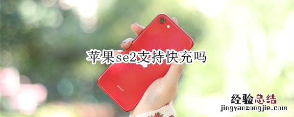 苹果se2支持快充吗