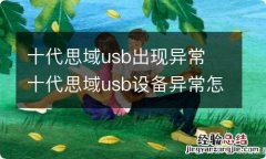 十代思域usb出现异常 十代思域usb设备异常怎么回事