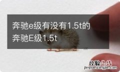 奔驰e级有没有1.5t的 奔驰E级1.5t