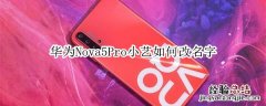 华为Nova5Pro小艺如何改名字