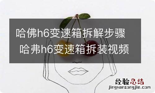 哈佛h6变速箱拆解步骤 哈弗h6变速箱拆装视频