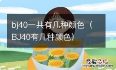 BJ40有几种颜色 bj40一共有几种颜色