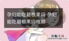 孕妇能吃碧根果吗 孕妇能吃碧根果吗晚期