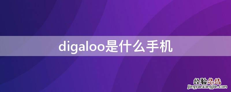 digaloo是什么型号 digaloo是什么手机