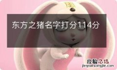 东方之猪名字打分114分