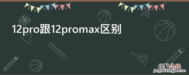 12pro跟12promax区别