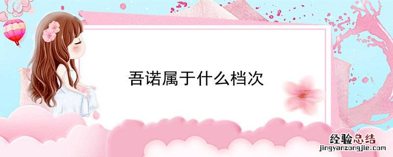 吾诺属于什么档次